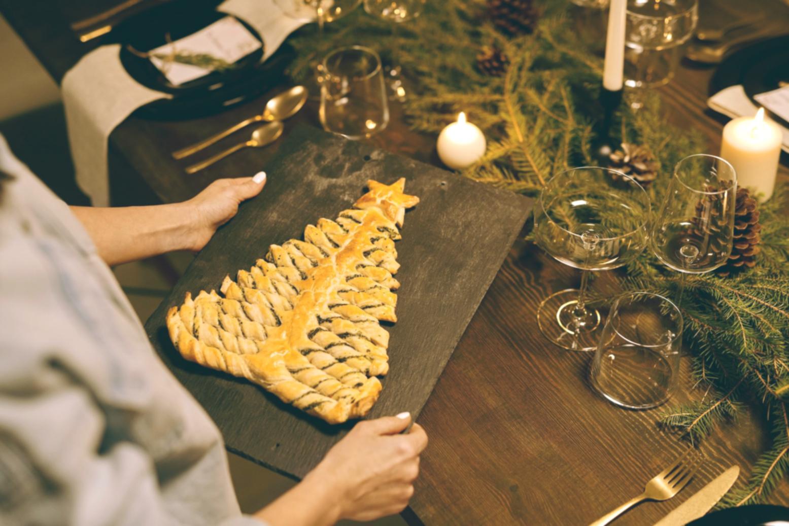 Fresh seasonal ingredients arranged on a kitchen counter showing cooking preparation